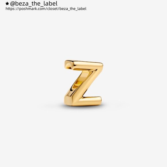 Pandora Letter Z Alphabet Mini Charm|Pendant - Picture 1 of 2